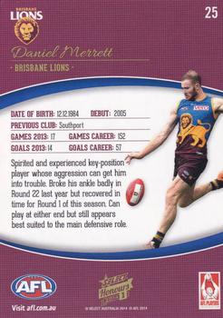 2014 Select AFL Honours Series 1 #25 Daniel Merrett Back